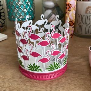 Brand new flamingo 3 wick candle holder from Bath and Body Works